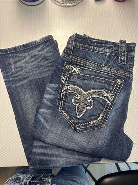 Rock Revival Men’s Straight-31 Regular -Tiger lily